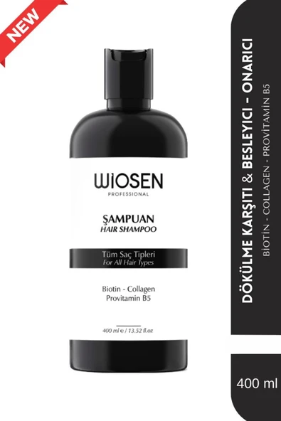 WİOSEN SAÇ DÖKÜLMESİNE KARŞI KOMPLE BAKIM BESLEYİCİ ONARICI DOLGUNLUK VE HACİM KAZANDIRIR ARGAN YAĞLI 400ML ürün görseli 1
