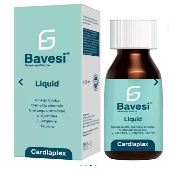 Bavesi Cardiaplex Kedi ve Köpek Kalp Destekleyici Likit Takviye 120 ml - Taurin ve L-Karnitin İlaveli ürün görseli 1
