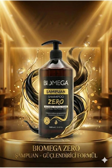 BIOMEGA Zero İşlem Görmüş Saçlar İçin Profesyonel Bakım Şampuanı 1000 ml ürün görseli 1