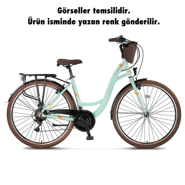 Ümit 2815 Valencia Lady V Fren  Kadın Şehir Bisikleti 28 Jant 21 Vites  Antrasit ürün görseli 1
