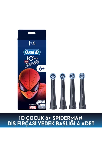 Oral-B iO Marvel Spiderman 4'lü Çocuk Diş Fırçası Başlığı ürün görseli 1