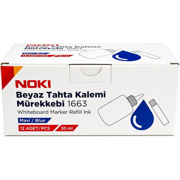 Tahta Kalem Mürekkebi Mavi 12 Li Paket ürün görseli 1