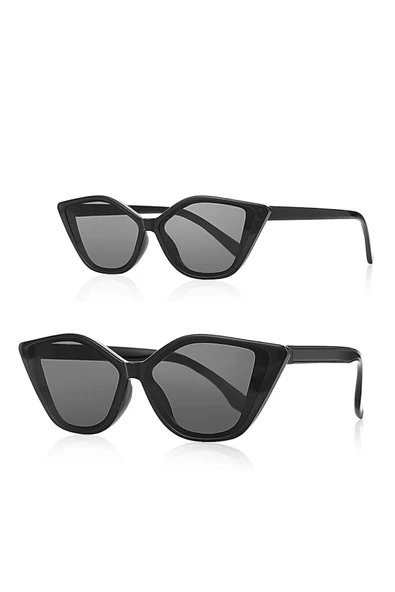 Uv400 Cat Eye Anne Kız Çocuk 2'li Set Güneş Gözlüğü Model 1027-4027 ürün görseli 1