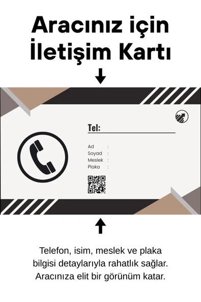 Organik Yolda Aracınız için İletişim Kartı. Size Rahatlık, Aracınıza Elitlik Katar. ürün görseli 1