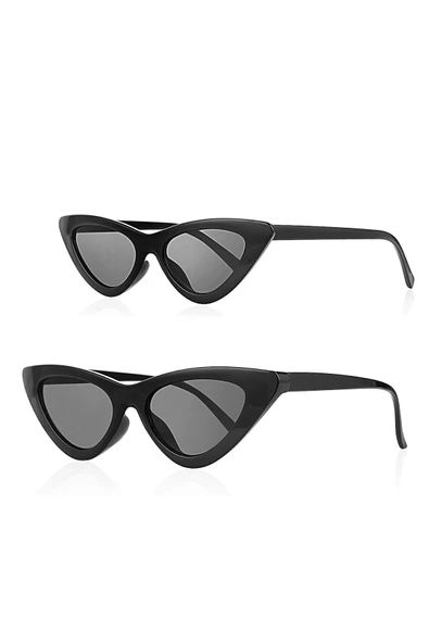 Cat Eye Anne Kız Çocuk 2'Li Set Güneş Gözlüğü AK-1010-2 ürün görseli 1