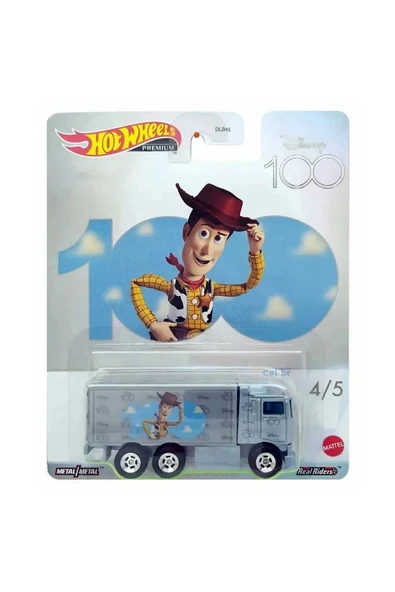 HOT WHEELS DLB45 Hot Wheels Premium Disney 100 Woody Hiway Hauler HKC95 ürün görseli 1
