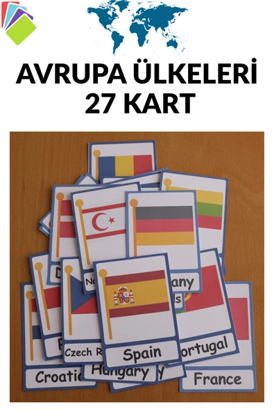 Organik Yolda Avrupa Ülkeleri (27 Kart 7x10 cm boyutundadır) ürün görseli 1
