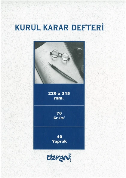 Özkan Kurul Karar Defter 40 Yaprak Karton Kapak ürün görseli 1