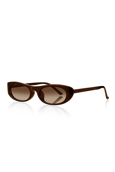 Uv400 Koruyucu Yeni Tarz Unisex Güneş Gözlüğü Kahve Model 1081 ürün görseli 1