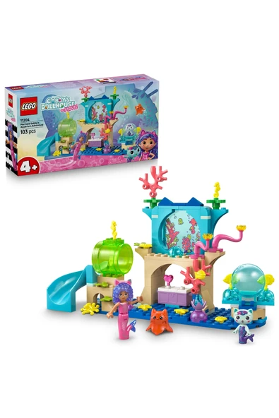 LEGO ® Gabby’s Dollhouse Deniz Kızı Gabby’nin Akvaryum Macerası 11204 - 4+ Oyuncak Yapım Seti (103P) ürün görseli 1