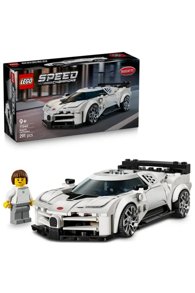 LEGO ® Speed Champions Bugatti Centodieci Hiper Spor Araba 77240 - 9+ Oyuncak Araba Yapım Seti (291P) ürün görseli 1