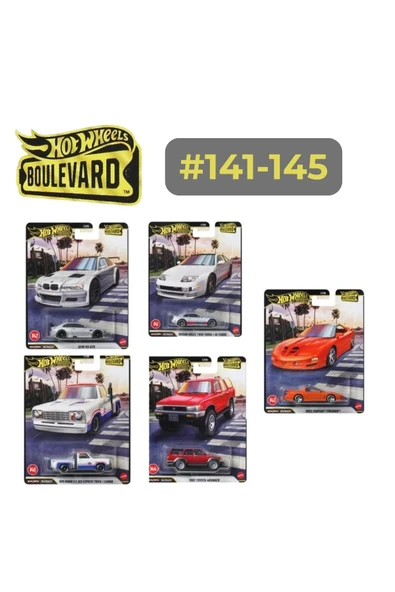 HOT WHEELS Boulevard Premium 2026 Mix 1 Set #141–145 1:64 Model Arabalar ürün görseli 1