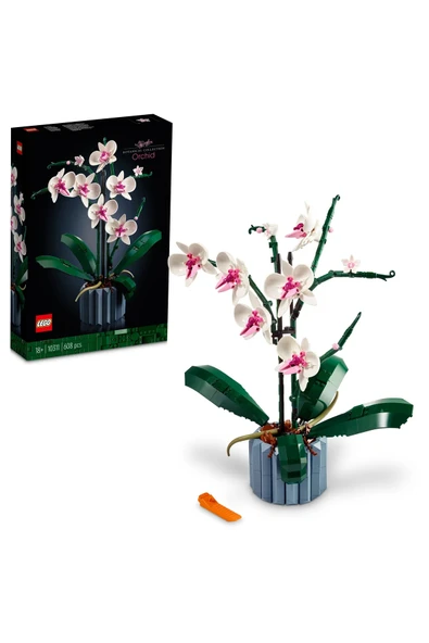 LEGO ® Botanicals Orkide 10311 – Yetişkinler için Dekoratif Yapay Bitki Modeli Yapım Seti (608 Parça) ürün görseli 1