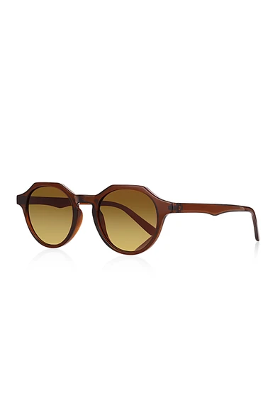 Yeni Trend Unisex Güneş Gözlüğü Kahve Parlak 1037 ürün görseli 1