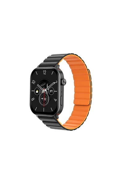 2 ADET Inteya HiWatch Talk 2 Black/ Silikon Kayış ürün görseli 1