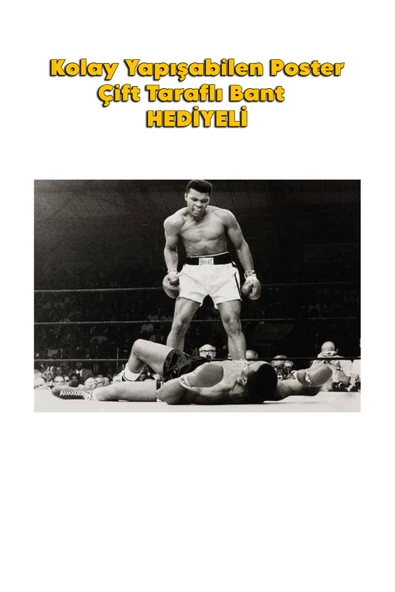 Organik Yolda MUHAMMED ALİ POSTER KALİTELİ BASIM 10X15 cm ürün görseli 1