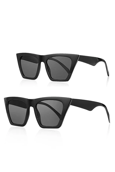 Cat Eye Anne Kız Çocuk 2'Li Set Güneş Gözlüğü AK-1009 ürün görseli 1