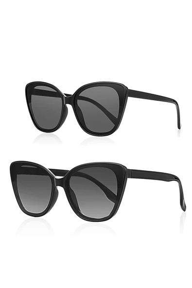 Cat Eye Anne Kız Çocuk 2'Li Set Güneş Gözlüğü AK-1026 ürün görseli 1