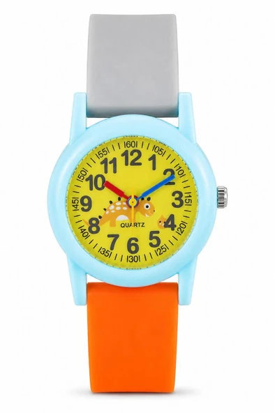 Dinozor Desenli Çocuk Kol Saati Unisex Analog Saati ST-304411 ürün görseli 1