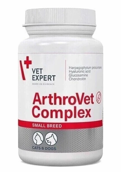 Vet Expert Arthrovet Complex Küçük Irk Köpekler İçin Eklem Sağlığı ve Destekleyici Tablet 60 Adet ürün görseli 1