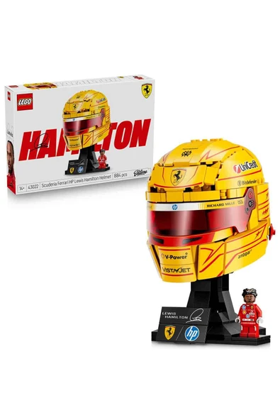 LEGO Editions Scuderia Ferrari HP Lewis Hamilton Kaskı 43022 - 14 Yaş ve Üzeri İçin F1 Modeli Yapım ürün görseli 1
