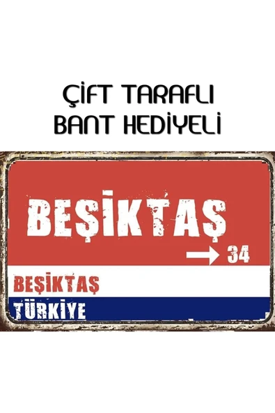 Organik Yolda BEŞİKTAŞ ŞEHİR TABELASI (Fotoğraf Kağıdı Baskısıdır) KALİTELİ BASIM 10X15 cm ürün görseli 1