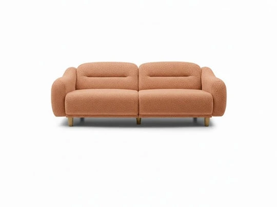 Rolivs Stella Üçlü Bukle Tarçin Modern Kanepe ürün görseli 1