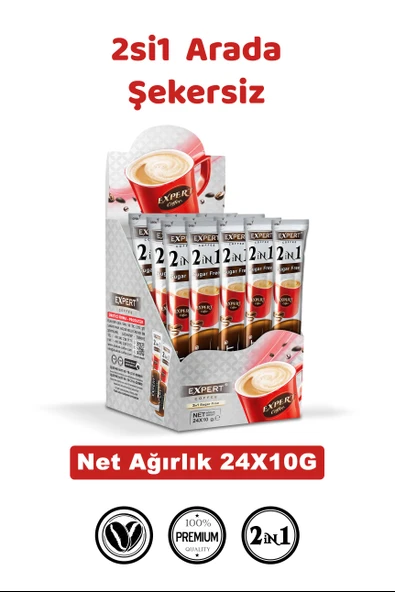 2’si 1 Arada Şekersiz Hazır Kahve ürün görseli 1