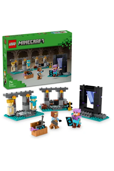 LEGO ® Minecraft® Cephanelik 21252 - 7+ Figür İçeren Yaratıcı Oyuncak Yapım Seti (203Parça) ürün görseli 1
