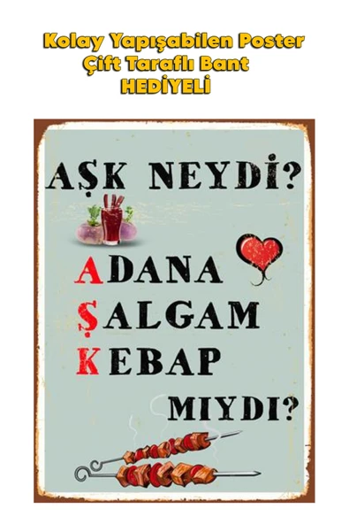 Organik Yolda ADANA POSTER KALİTELİ BASIM 10X15 cm ürün görseli 1