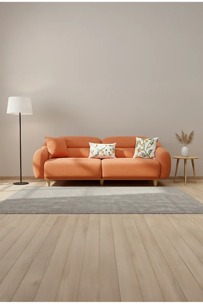 Rolivs Stella Üçlü Kadife Ateş Taşi Modern Kanepe ürün görseli 1