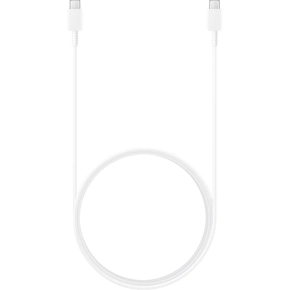Samsung EP-DX310J 3A 60W Type-C To Type-C Data ve Şarj Kablo 1.8Metre Beyaz Samsung Türkiye Garantili ürün görseli 1