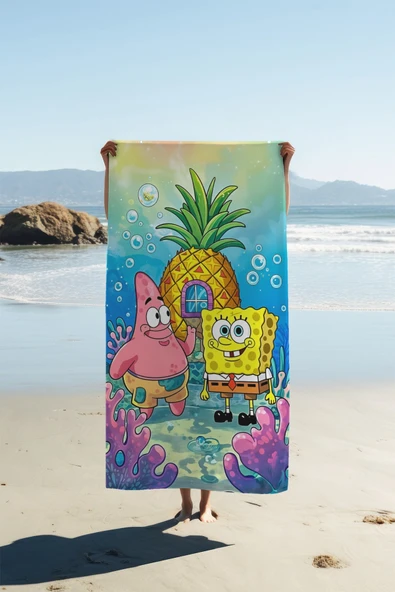 Dijital Baskı Plaj Deniz Havlusu 80 X 160 cm Peştamal HVL0244 RENKLİ 80 X 160 ürün görseli 1