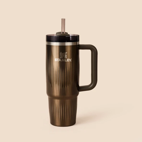 Termos The Quencher Fluted Tumbler GunMetal Shine - 890 ml ürün görseli 1
