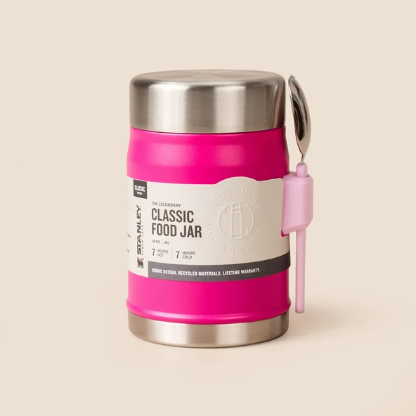Termos The Legendary Food Jar + Spork Violet Blossom - 400 ml ürün görseli 1