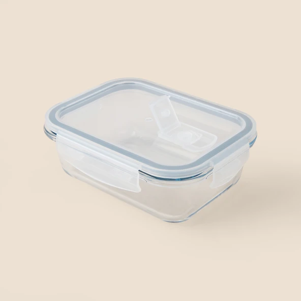 Kitchen Olea Cam Saklama Kabı - Şeffaf - 640 ml - Resim 2