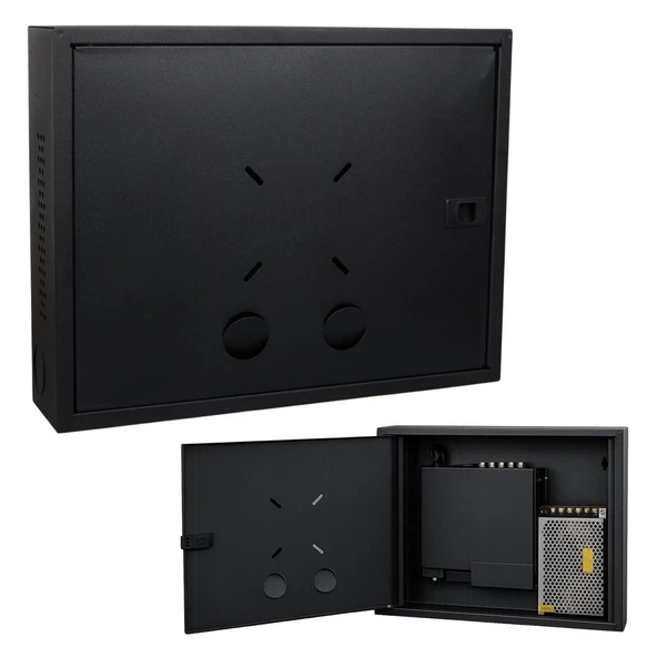 Fury 45X35x10cm Dik Tip Siyah DVR / NVR Güvenlik Kabini Pano ürün görseli 1