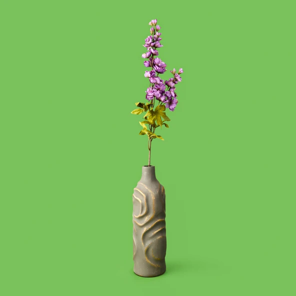Delfinyum Dal Çiçek - Asorti - 82 cm - Resim 2