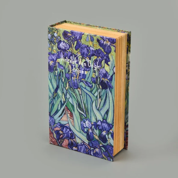 Deco Irises Dekoratif Kutu - Mavi / Yeşil - 19,5x12x5 cm ürün görseli 1