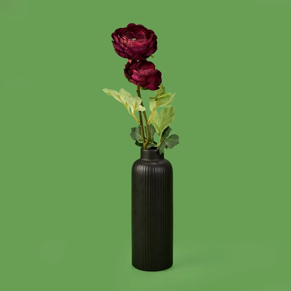 Deco Rose Dal Çiçek - Koyu Mor - 66 cm ürün görseli 1