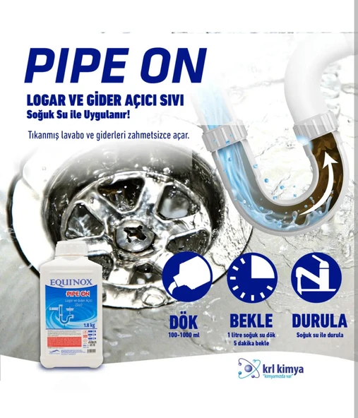 EQUİNOX PIPE ON 1.8 LAVABO LOGAR AÇICI - Resim 2