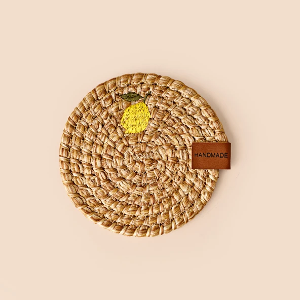 Soft Limon Bardak Altlığı - Bej - 13x13 cm - Resim 2