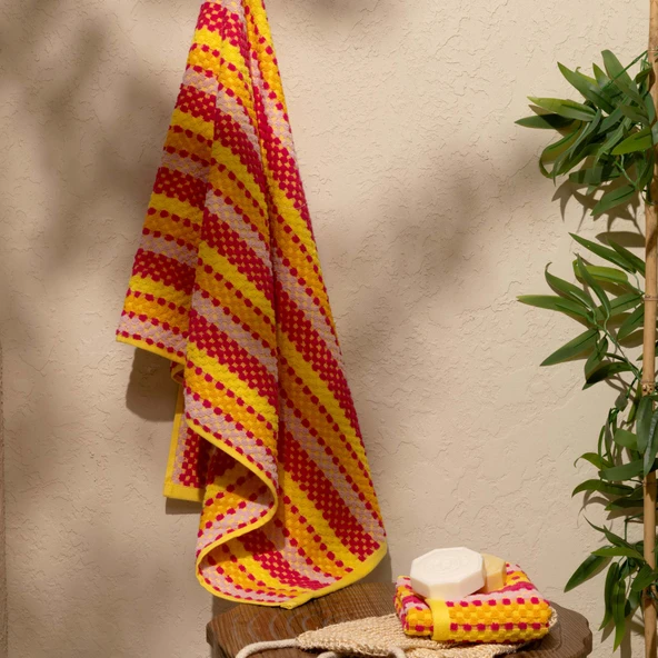 Soft Tivi Yüz Havlusu - Renkli - 50x90 cm ürün görseli 1