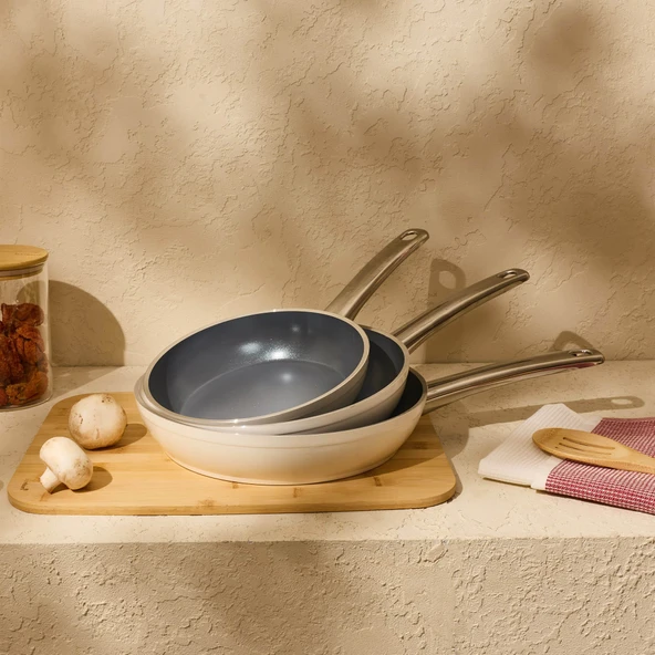 Kitchen Toscana Chef 3 Parça Seramik Tava Seti - Resim 3