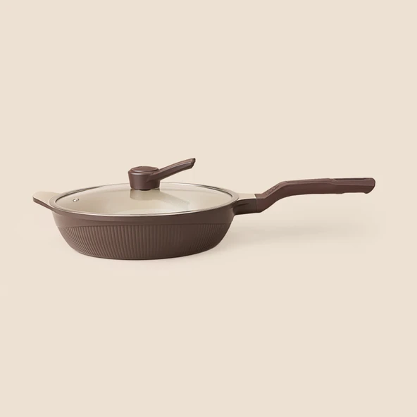 Kitchen Multi Tava - Kahverengi - 28 cm - Resim 2