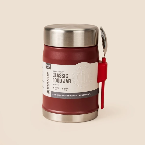 Termos The Legendary Food Jar + Spork Cranberry - 400 ml ürün görseli 1
