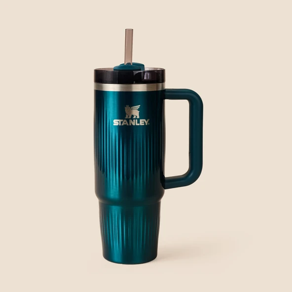 Termos The Quencher Fluted Tumbler Marina Shine - 890 ml ürün görseli 1