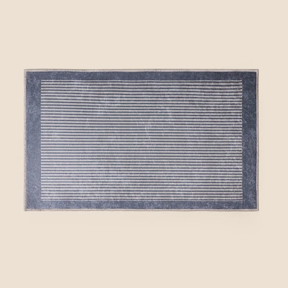 Soft Basic Banyo Paspası - Krem / Gri - 50x80 cm ürün görseli 1