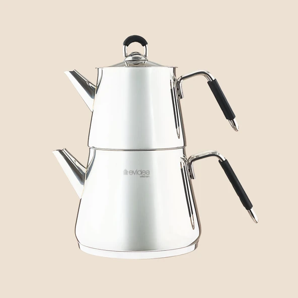 Kitchen Arven Çaydanlık - Gri - 1,75 lt + 750 ml ürün görseli 1