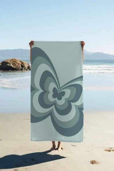 Dijital Baskı Plaj Deniz Havlusu 80 X 160 cm Peştamal HVL0274 RENKLİ 80 X 160 ürün görseli 1